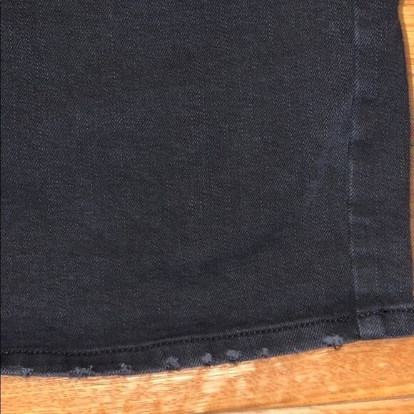 Almost famous black distressed denim mini skirt. 7 - Picture 5 of 10